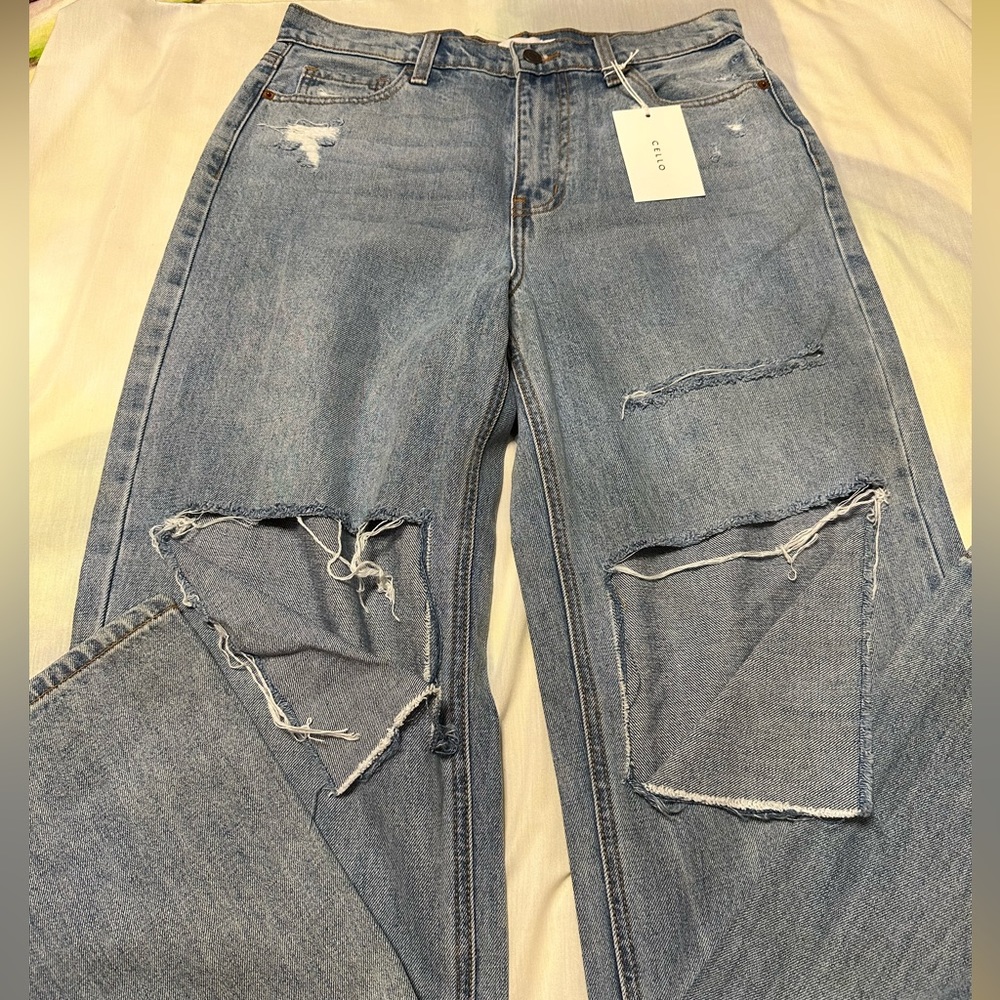 Cello Boyfriend distressed jeans